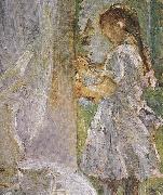 Berthe Morisot Detail of At the little cottage oil painting